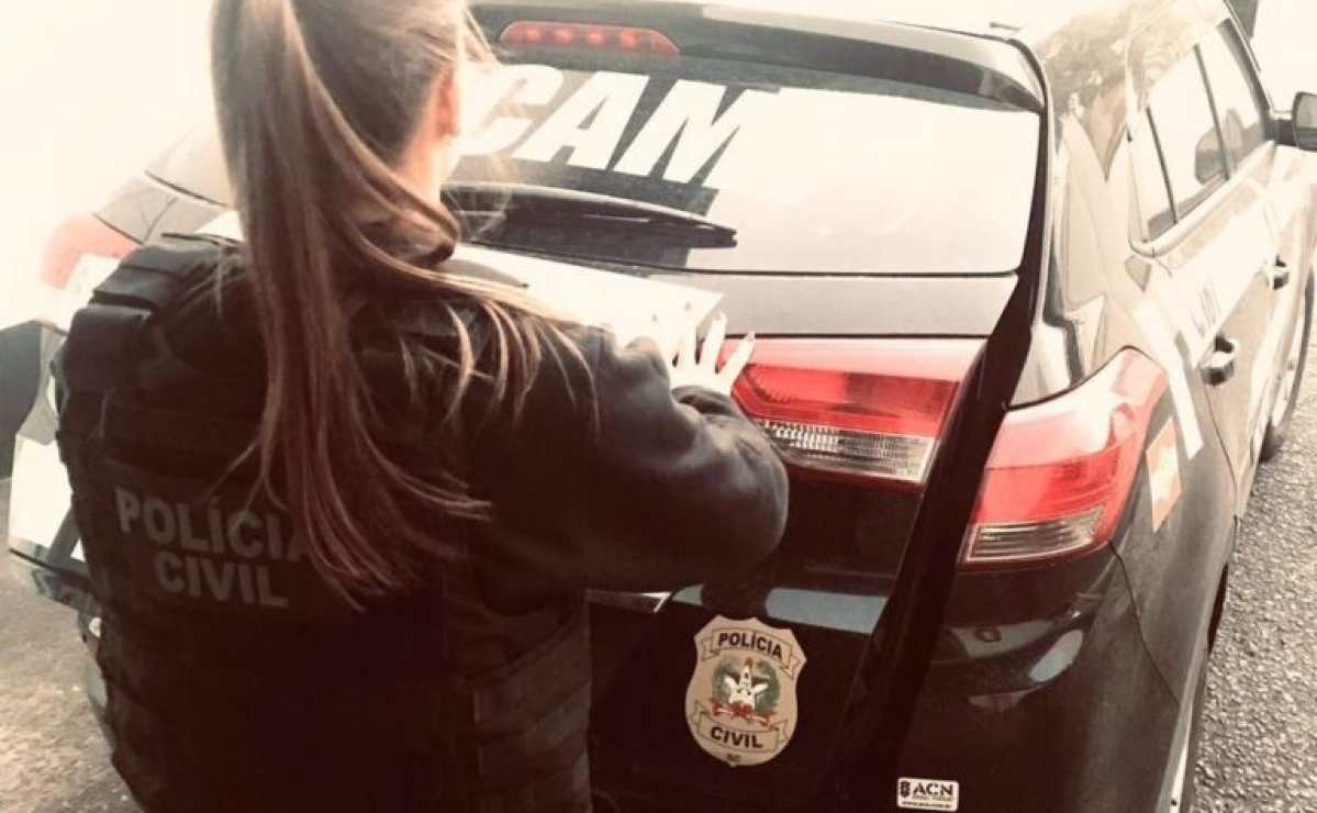 viatura da polícia de Santa Catarina