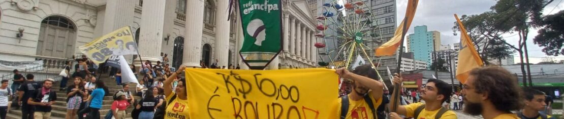 manifestacao santos andrade onibus