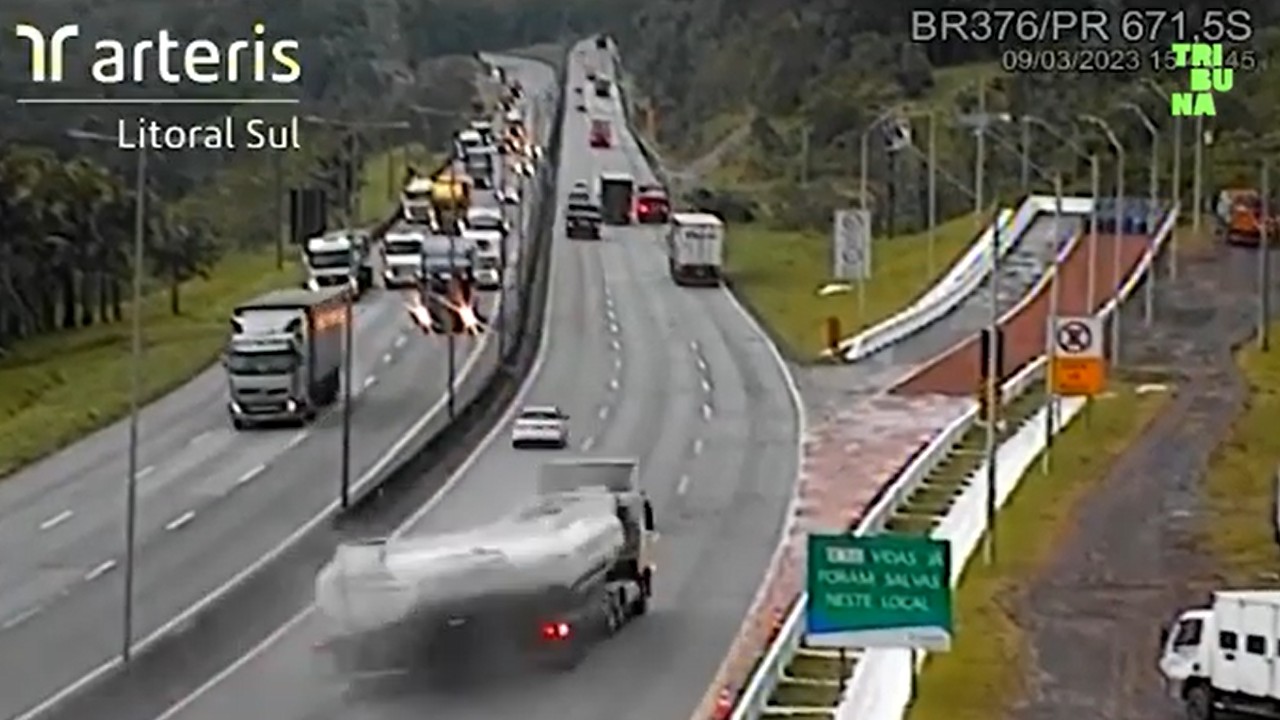 carreta area de escape