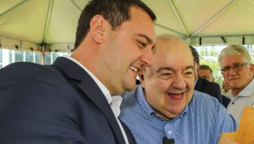 Ratinho Jr e Rafael Greca, prefeito de Curitiba