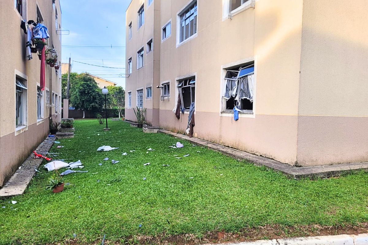 botijão explode e idosa fica gravemente ferida em curitiba