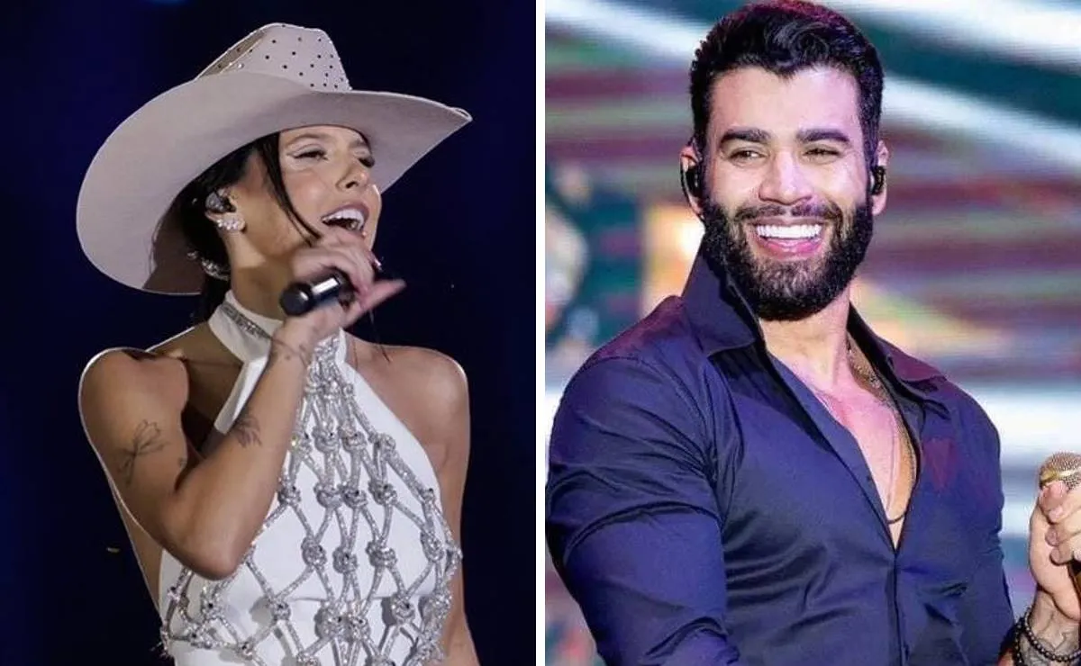 Imagem mostra Ana Castela e Gusttavo Lima