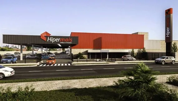 Imagem mostra nova loja do atacarejo Hipermais, do Grupo Zonta.