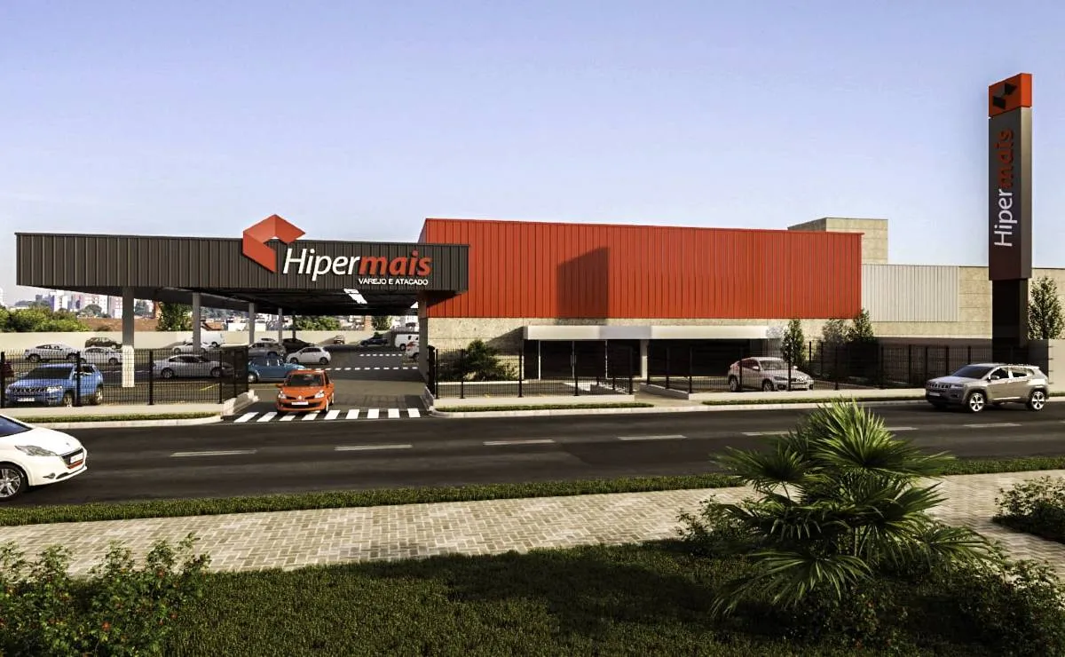 Imagem mostra nova loja do atacarejo Hipermais, do Grupo Zonta.