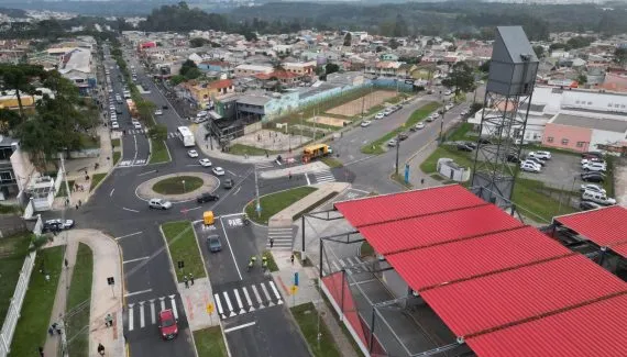 Bairro de Curitiba ganha nova rotatória em ruas com ‘nó no trânsito’