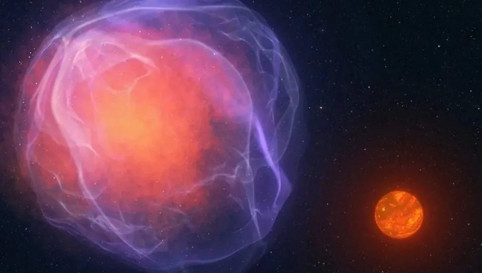 Imagem mostra o objeto gigante descoberto pela Nasa no espaço.