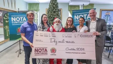 Papai Noel ganha sorteio do Nota Curitibana