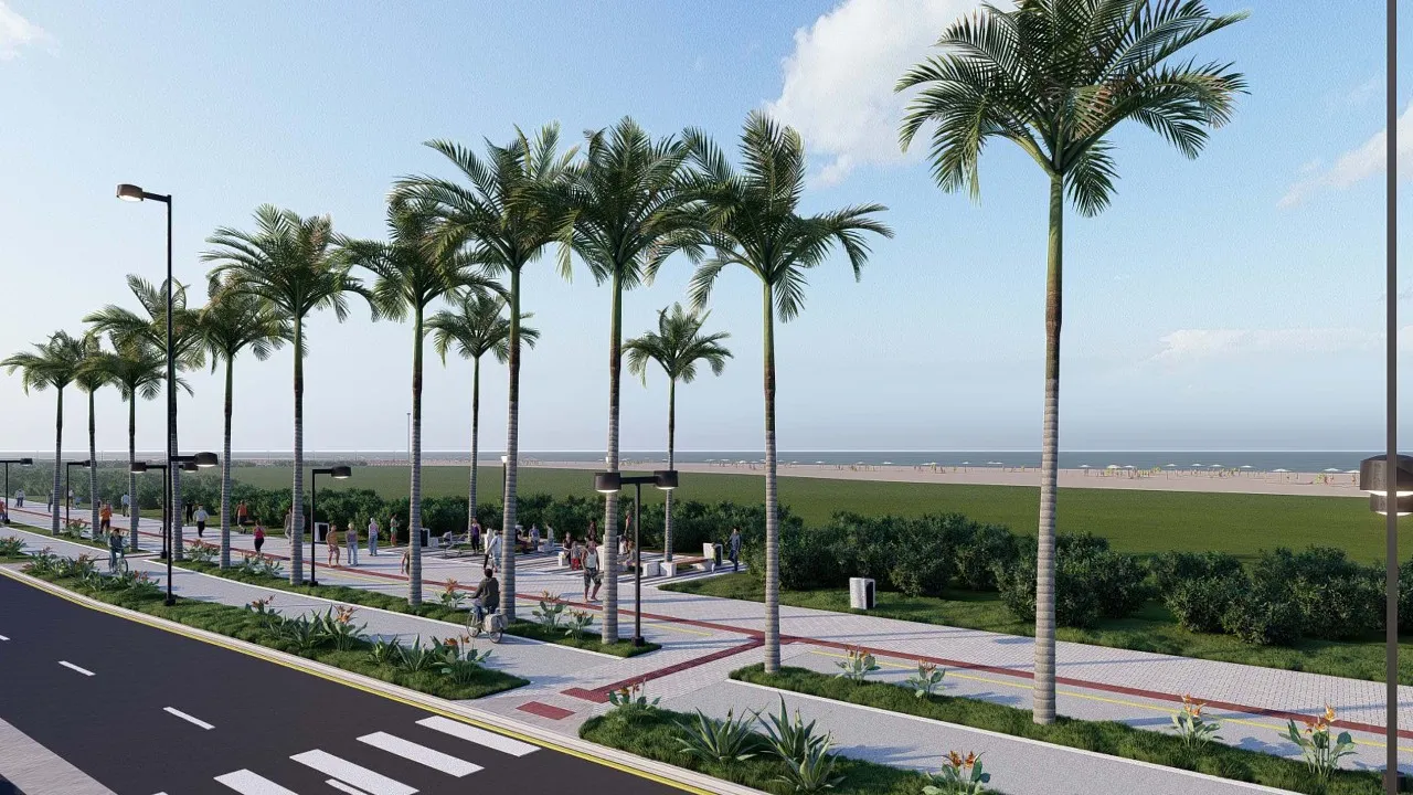 Projeto de revitalização da Orla de Pontal do Paraná. Imagem