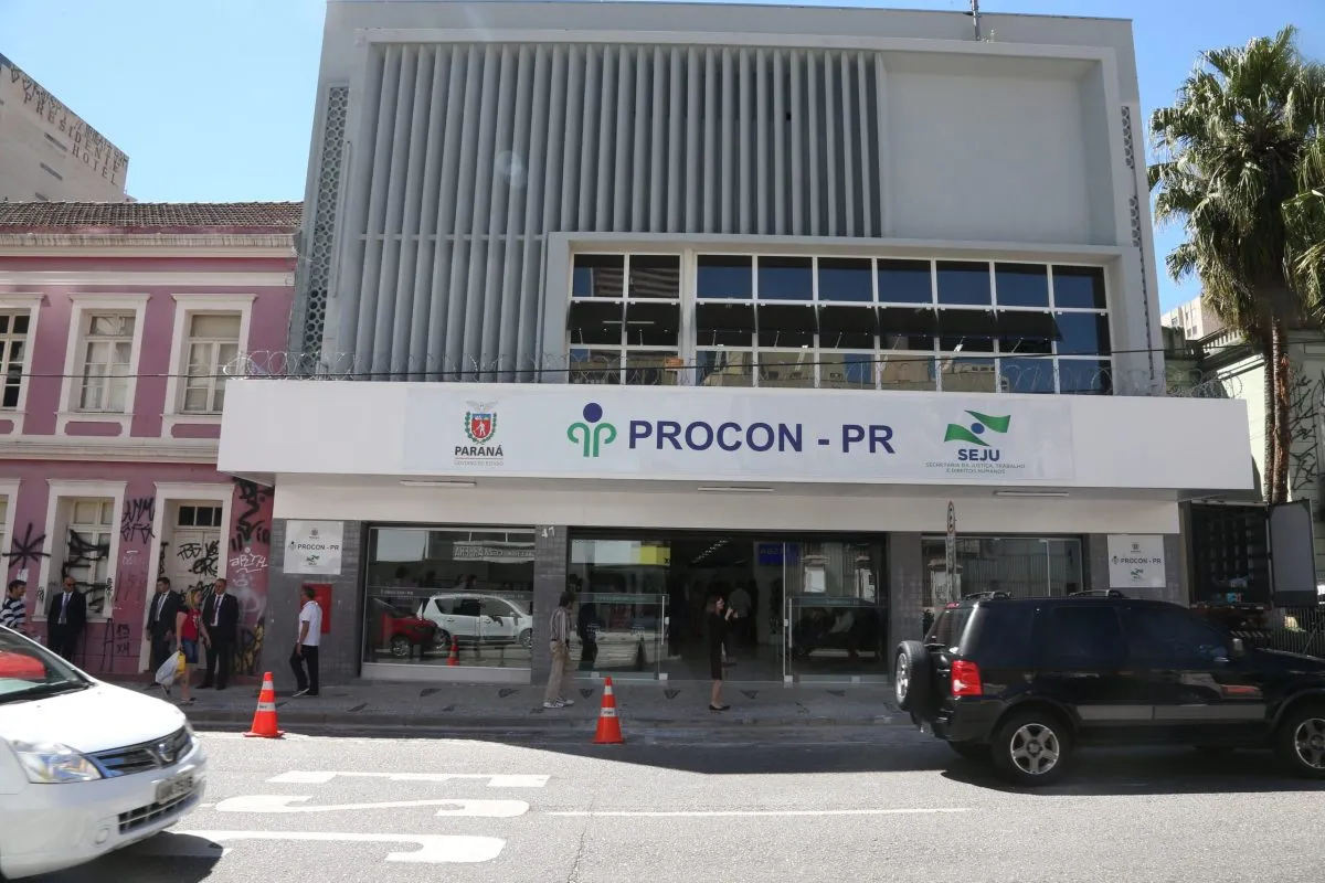 Sede do Procon Paraná, localizada em Curitiba