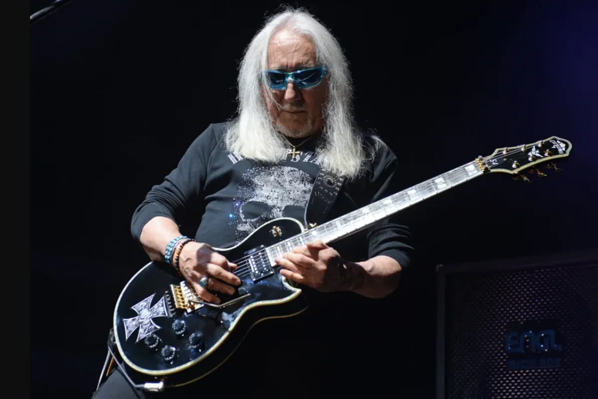 Na imagem, Mick Box, guitarrista da Uriah Deep