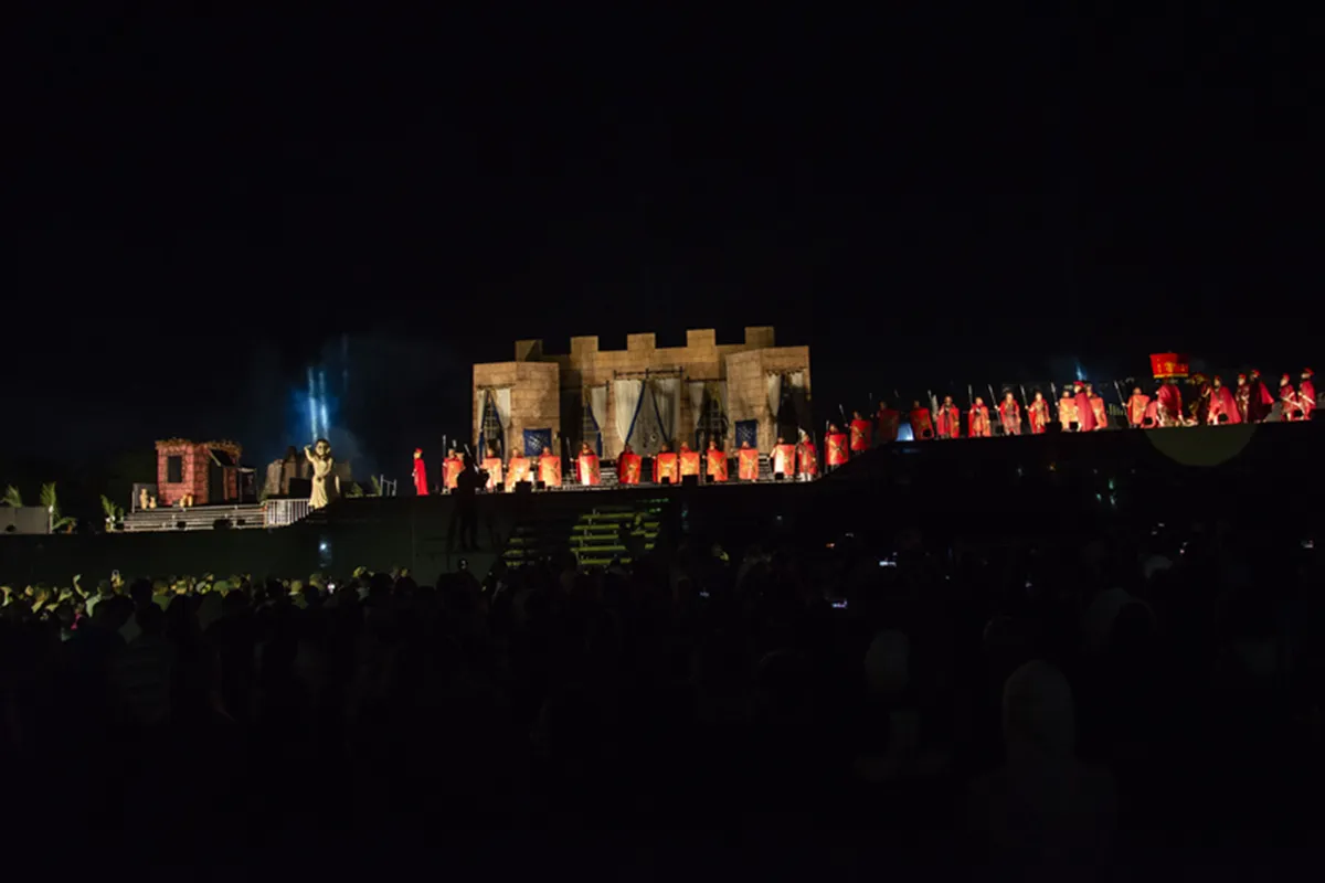 Encenação da Paixão de Cristo do Grupo Lanteri, em Curitiba, em 2025