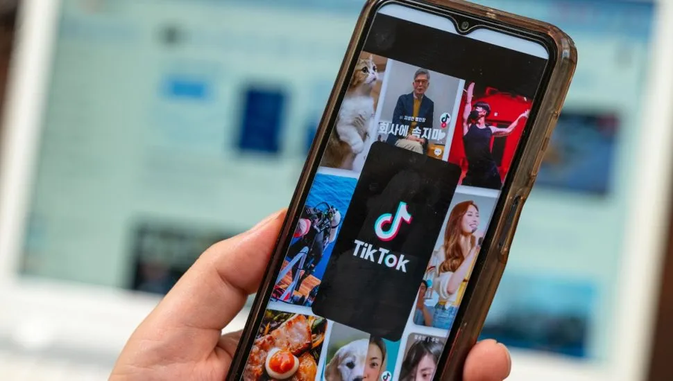 Tela de início do TikTok