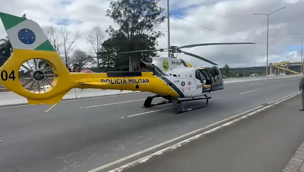 Atropelamento em Piraquara deixa gestante gravemente ferida