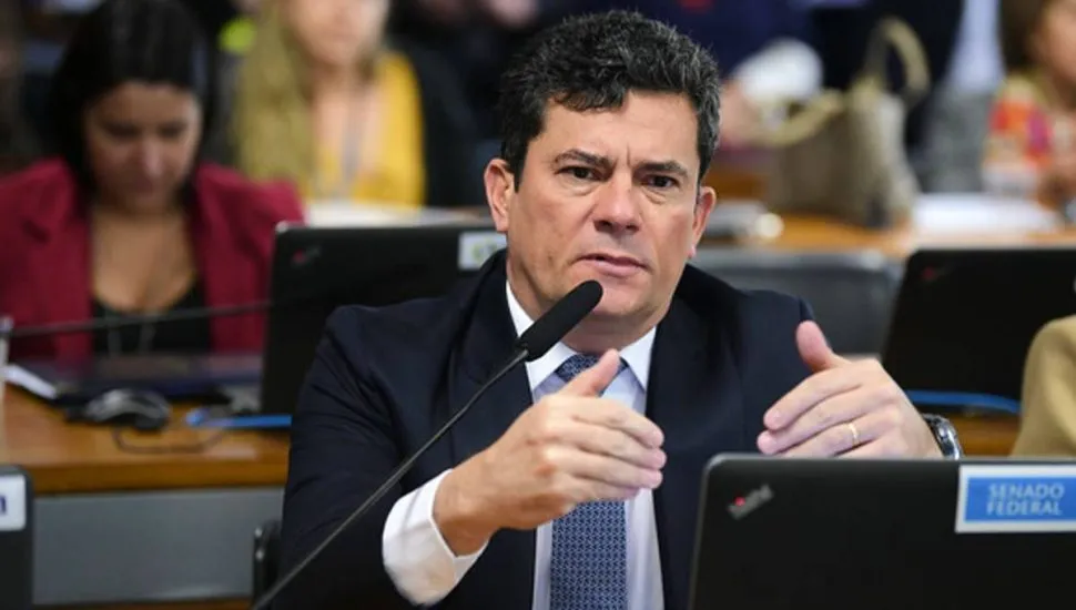 Imagem mostra o senador Sérgio Moro.