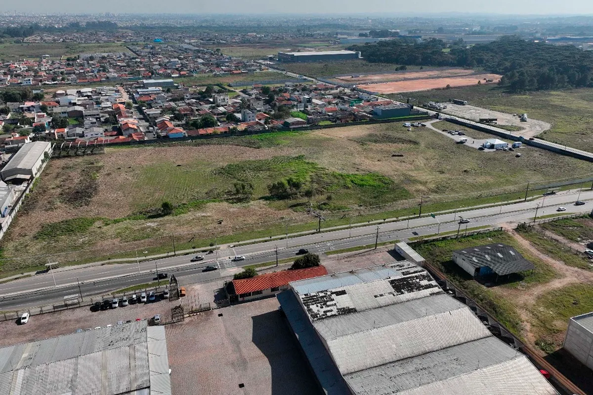 Terreno onde será construída nova fábrica da Sysmex, em São José dos Pinhais, na Região Metropolitana de Curitiba