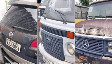 Palio Weekend, Kombi e caminhão são alguns dos veículos que estão neste leilão de São José dos Pinhai