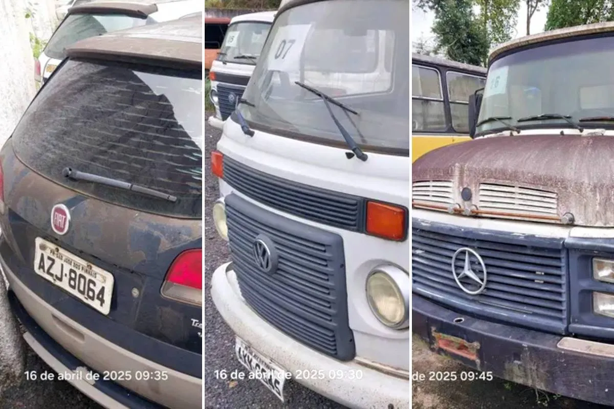 Palio Weekend, Kombi e caminhão são alguns dos veículos que estão neste leilão de São José dos Pinhai