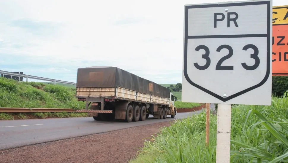 Concessão das rodovias do Paraná. Na imagem, PR-323