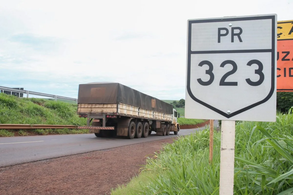 Concessão das rodovias do Paraná. Na imagem, PR-323