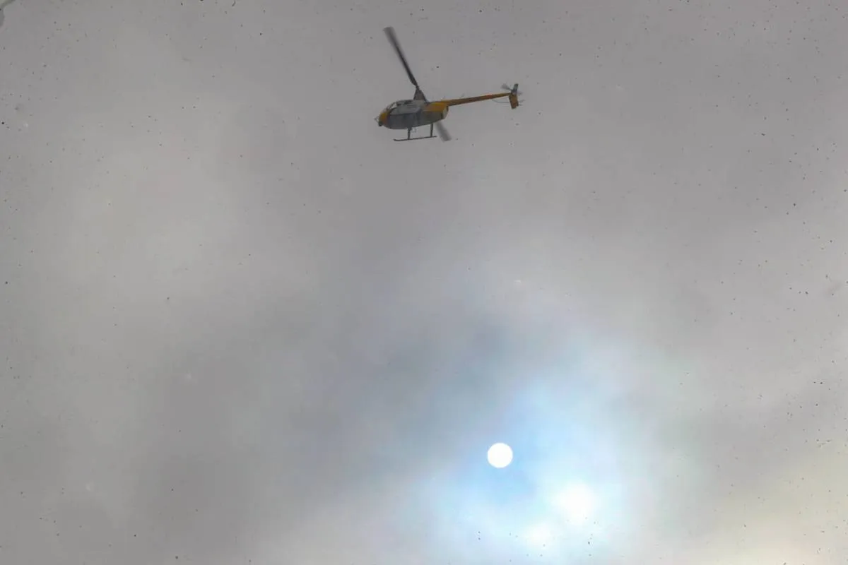 Imagem mostra o fenômeno chamado Sol Branco, registrado em Curitiba.