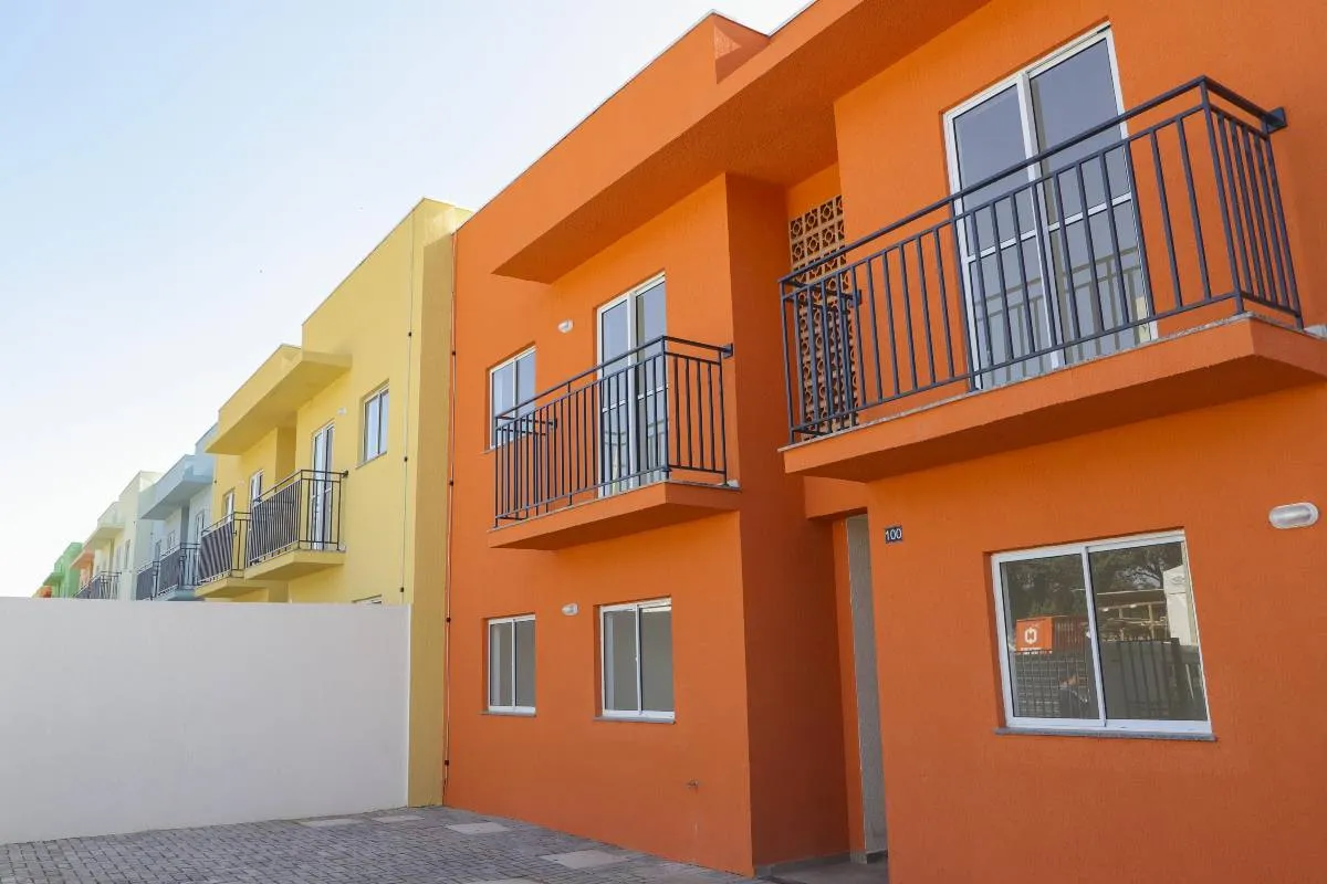 Imagem mostra novos empreendimentos da Cohab em Curitiba.