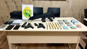 Apreensão de munições e dinheiro em Pontal do Paraná.
