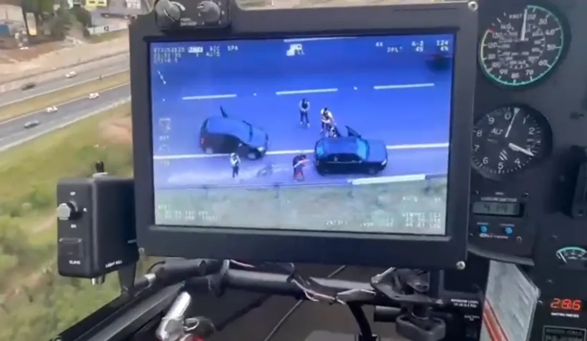 Perseguição de helicóptero na BR-277