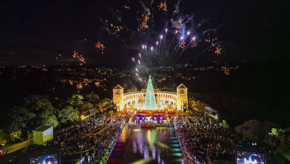 Espetáculo de Natal no Parque Tanguá, em Curitiba