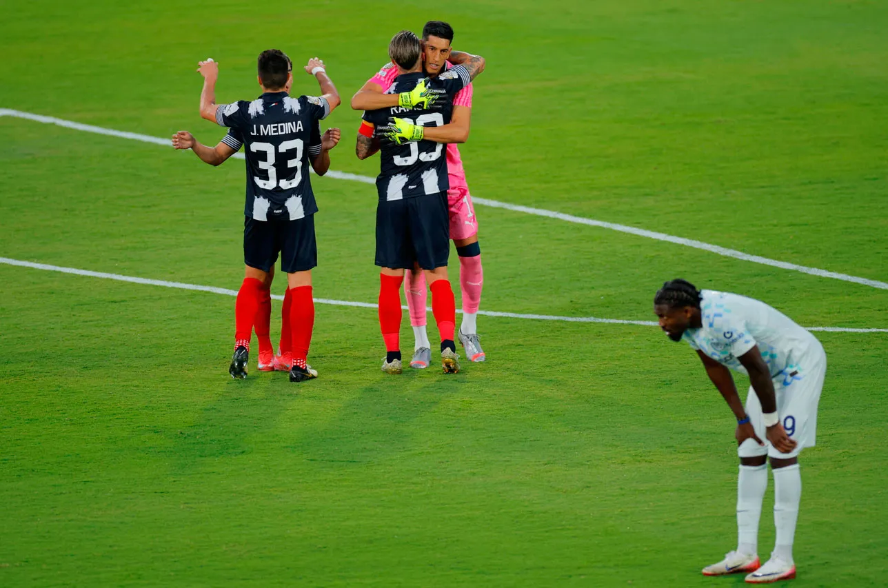 Sergio Ramos comemora gol do Monterrey sobre o Inter de Milão