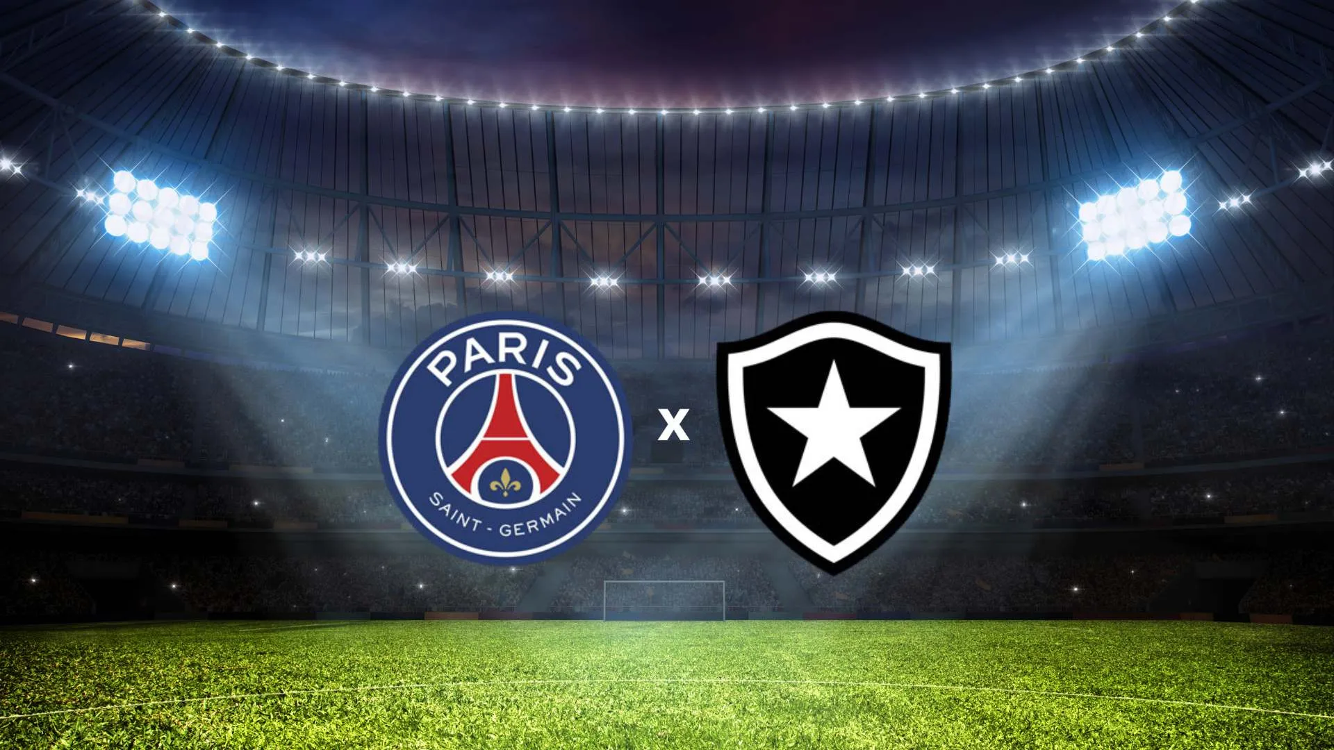 Imagem mostra brasão dos times Veja onde assistir PSG x Botafogo, que se enfrentam nesta quinta-feira pela primeira rodada do Mundial de Clubes. Foto: Dmitry Rukhlenko/Canva