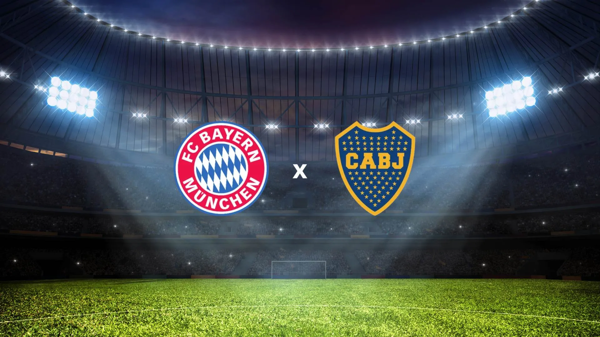 Imagem mostra brasão dos times Veja onde assistir bayern x boca juniors que se enfrentam nesta sexta-feira (20/06) pela primeira rodada do Mundial de Clubes. Foto: Dmitry Rukhlenko/Canva