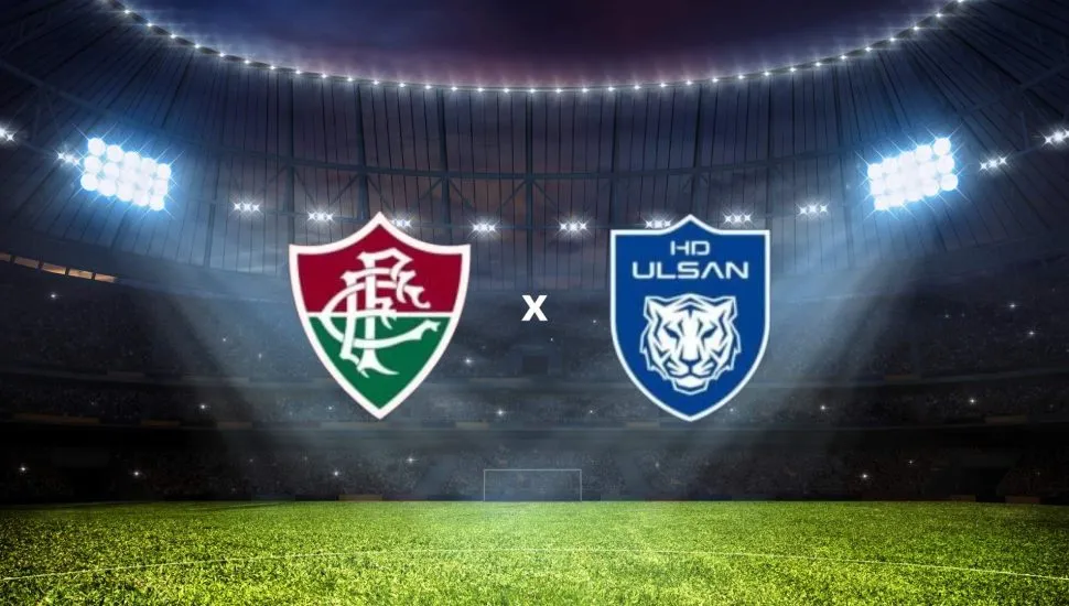 Imagem mostra brasão dos times Veja onde assistir o jogo do Fluminense x Ulsan HD que se enfrentam nesta sexta-feira (20/06) pela primeira rodada do Mundial de Clubes. Foto: Dmitry Rukhlenko/Canva