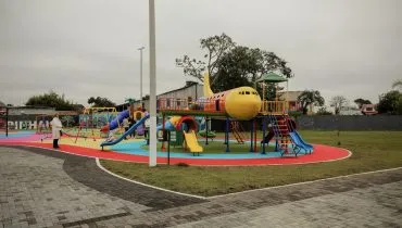 Novo brinquedo no Parque das Águas em Pinhais