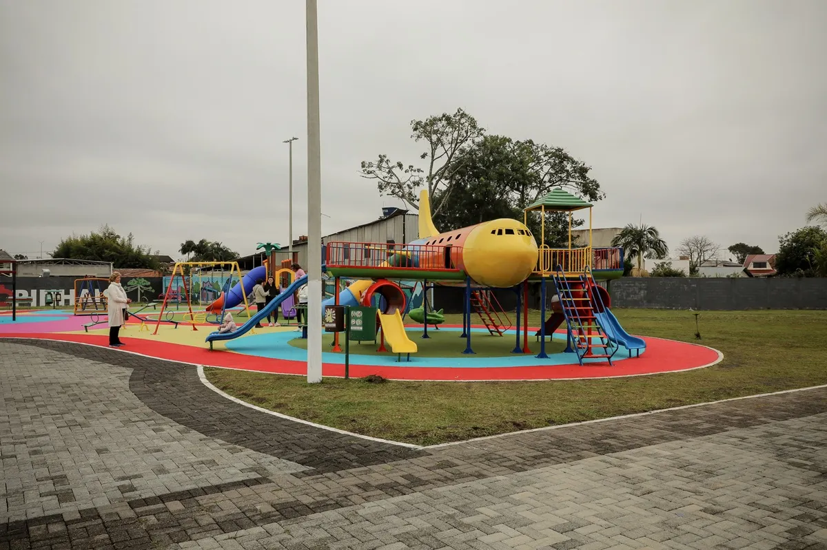 Novo brinquedo no Parque das Águas em Pinhais