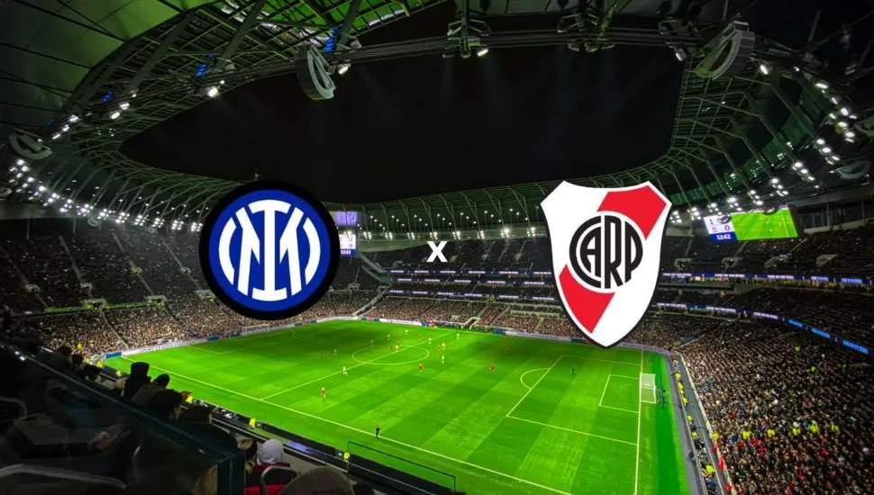 Imagem mostra brasão dos times Veja onde assistir o jogo do Inter de Milão x River Plate que se enfrentam nesta quarta-feira (25/06) pelo Mundial de Clubes.
