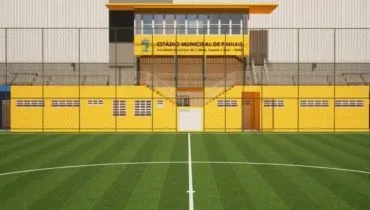 Imagem mostra o novo estádio de Pinhais.