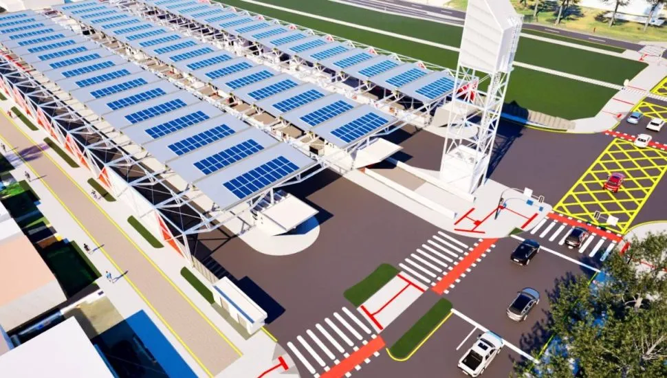 terminal de ônibus do Capão da Imbuia, em Curitiba.