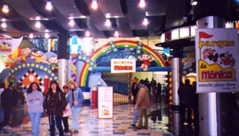 Imagem mostra o antigo Parque da Mônica, no Estação.