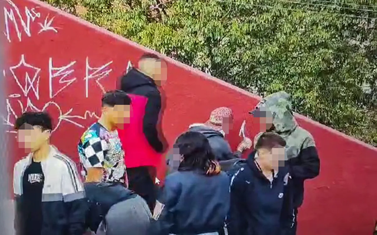 Pichação no Centro de Curitiba