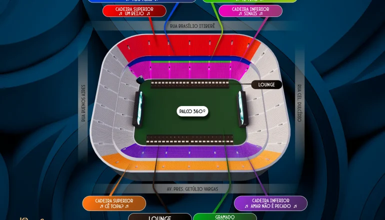 Mapa show Luan Santana
