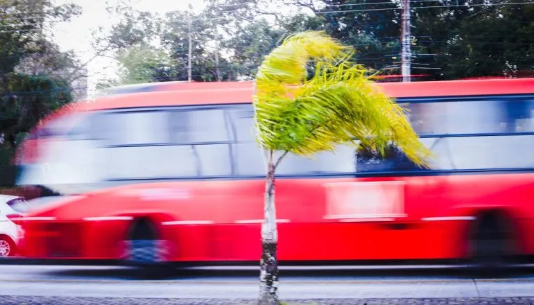 Rajadas de vento em Curitiba