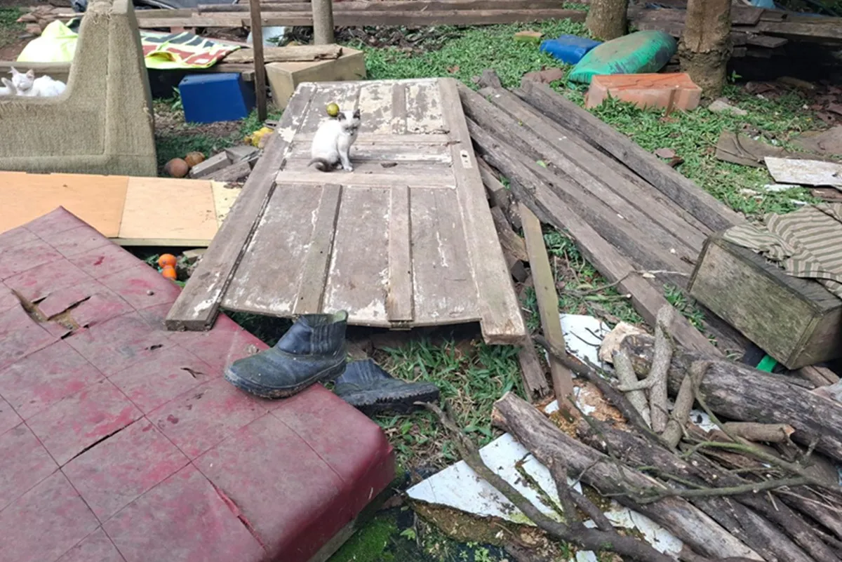 Idoso é resgatado de casa no Caximba