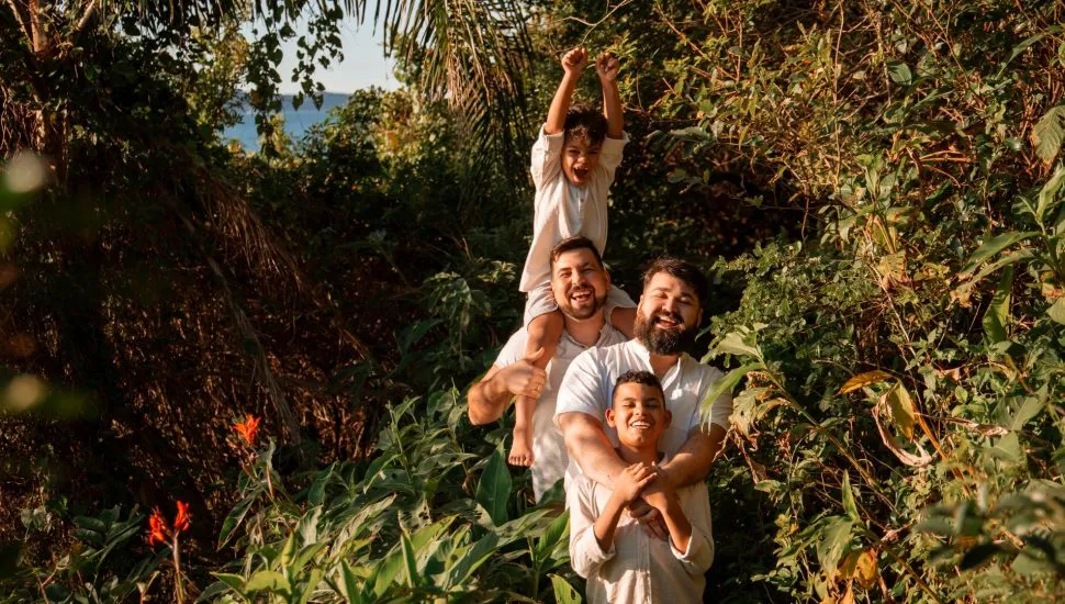 Família paranaense celebra Dia dos Pais