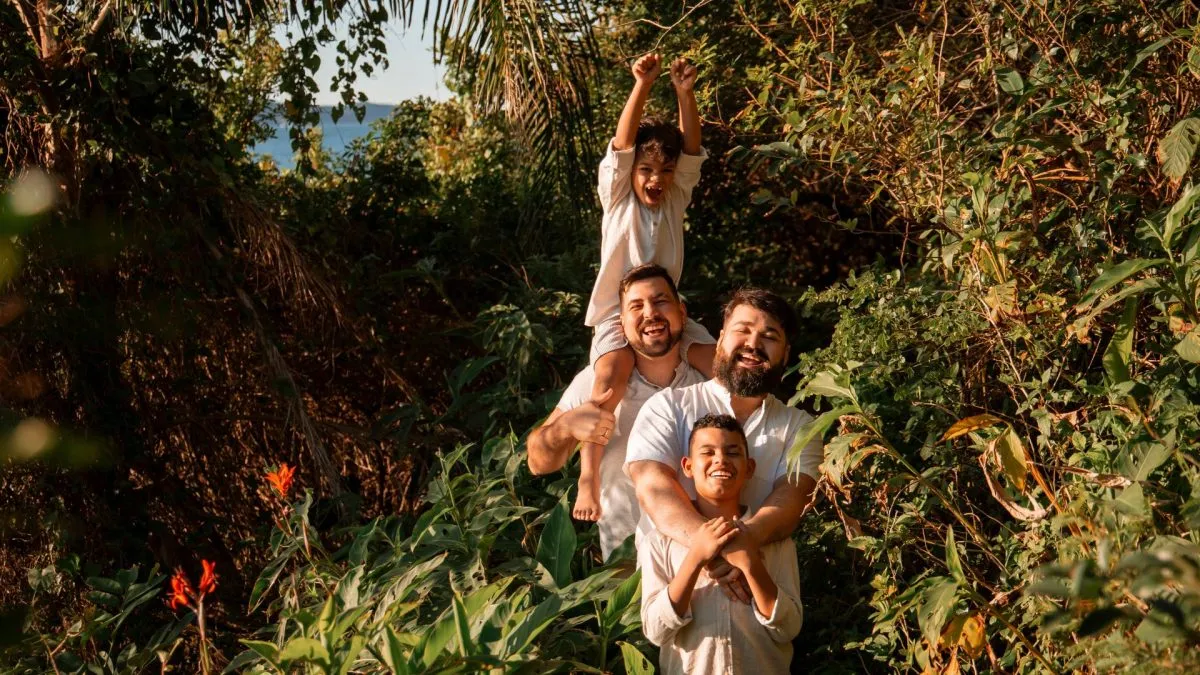 Família paranaense celebra Dia dos Pais