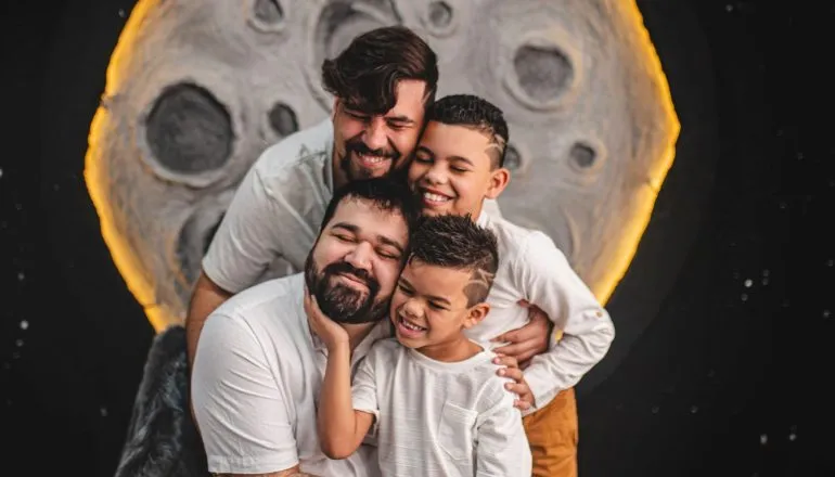 Família paranaense celebra Dia dos Pais