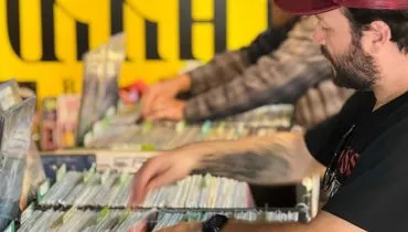 Feira de discos em Curitiba