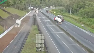 Área de escape na BR-277, em Morretes