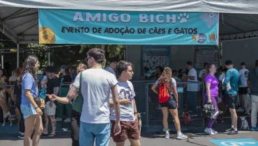 Evento de adoção de cães e gatos no Parque Barigui