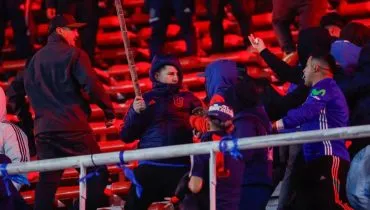 Briga entre torcedores na Argentina