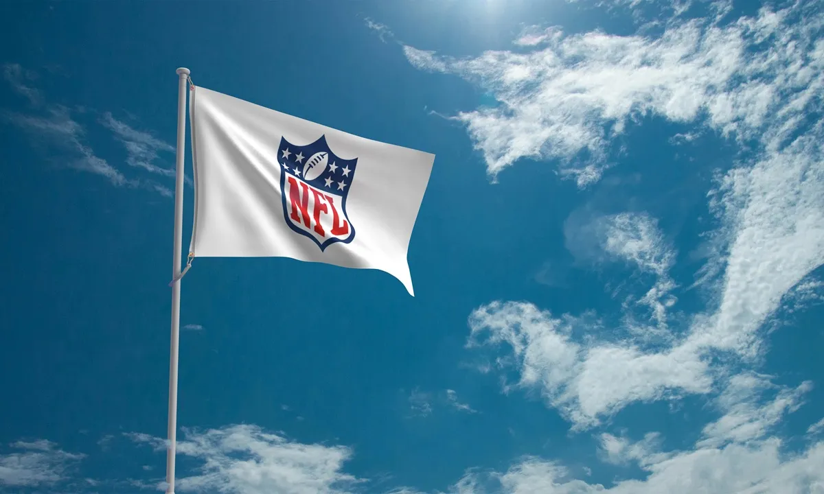 Imagem mostra bandeira da NFL